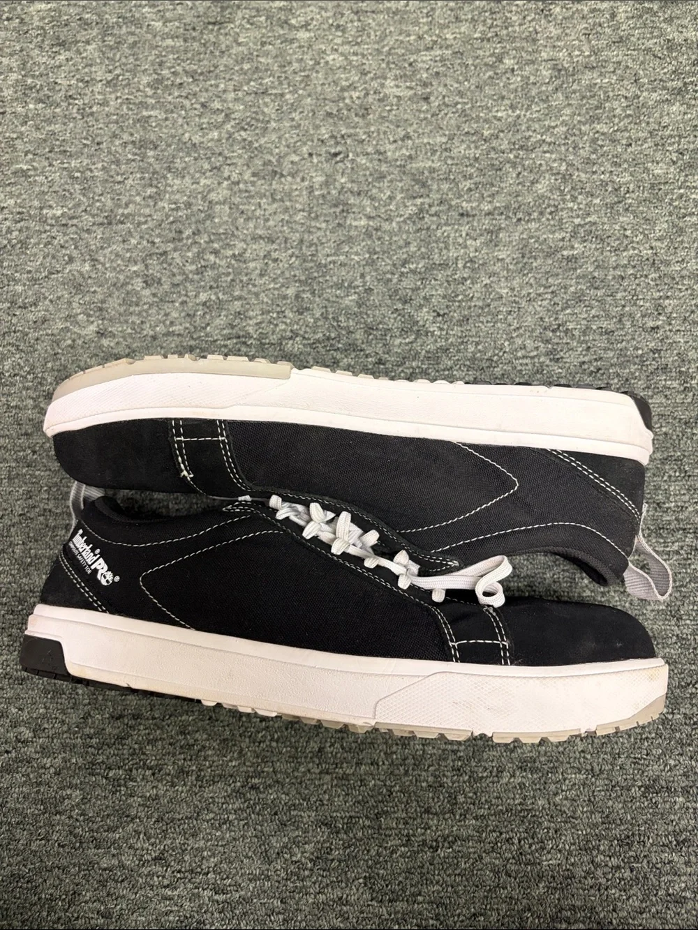 Safety Toe Timberland Pro anti-fatigue Black Canvas Oxford work shoes